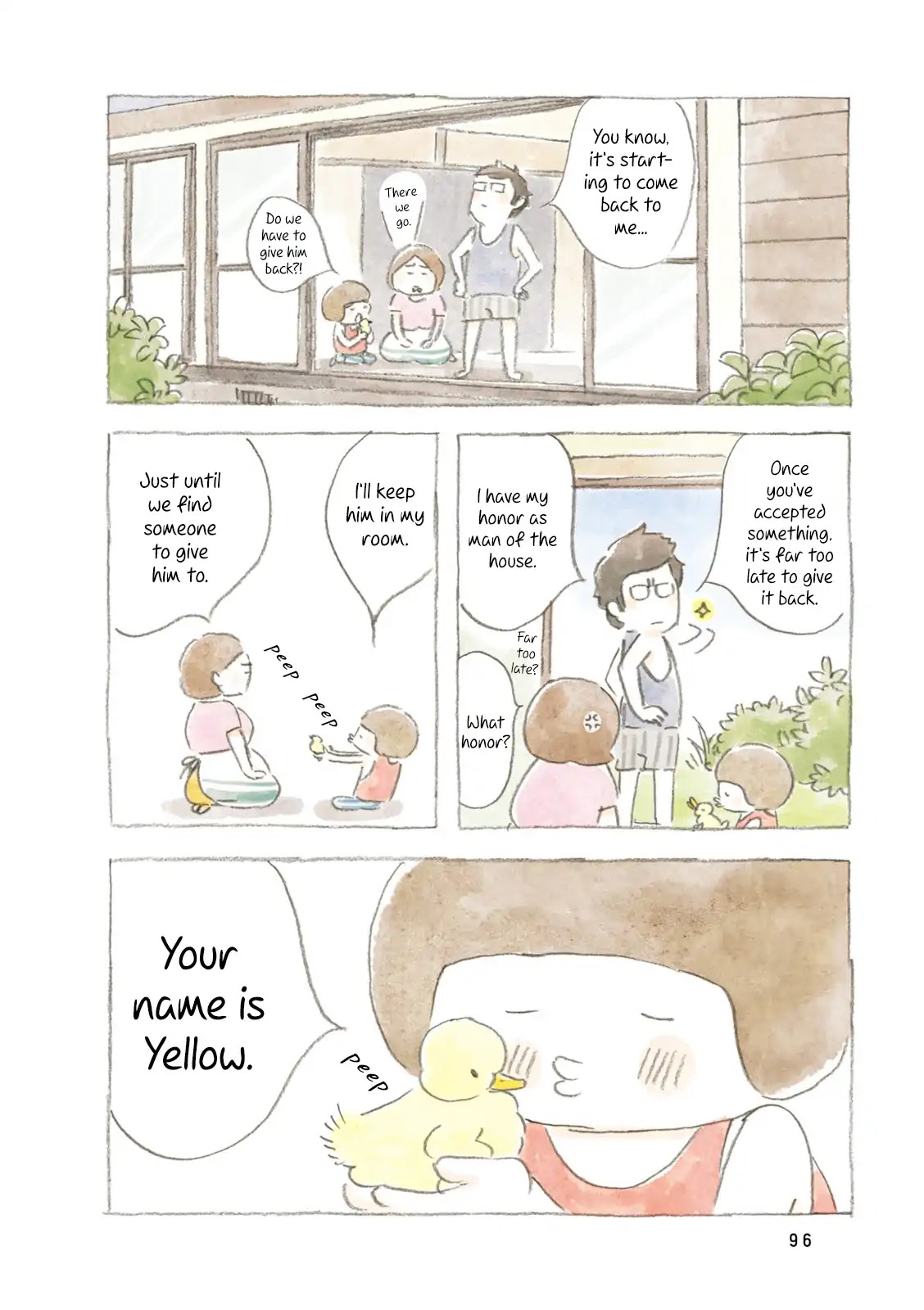 Little Ken and a Cat. Sometimes a Duck Chapter 11 page 6 - Chapter 11: Yellow