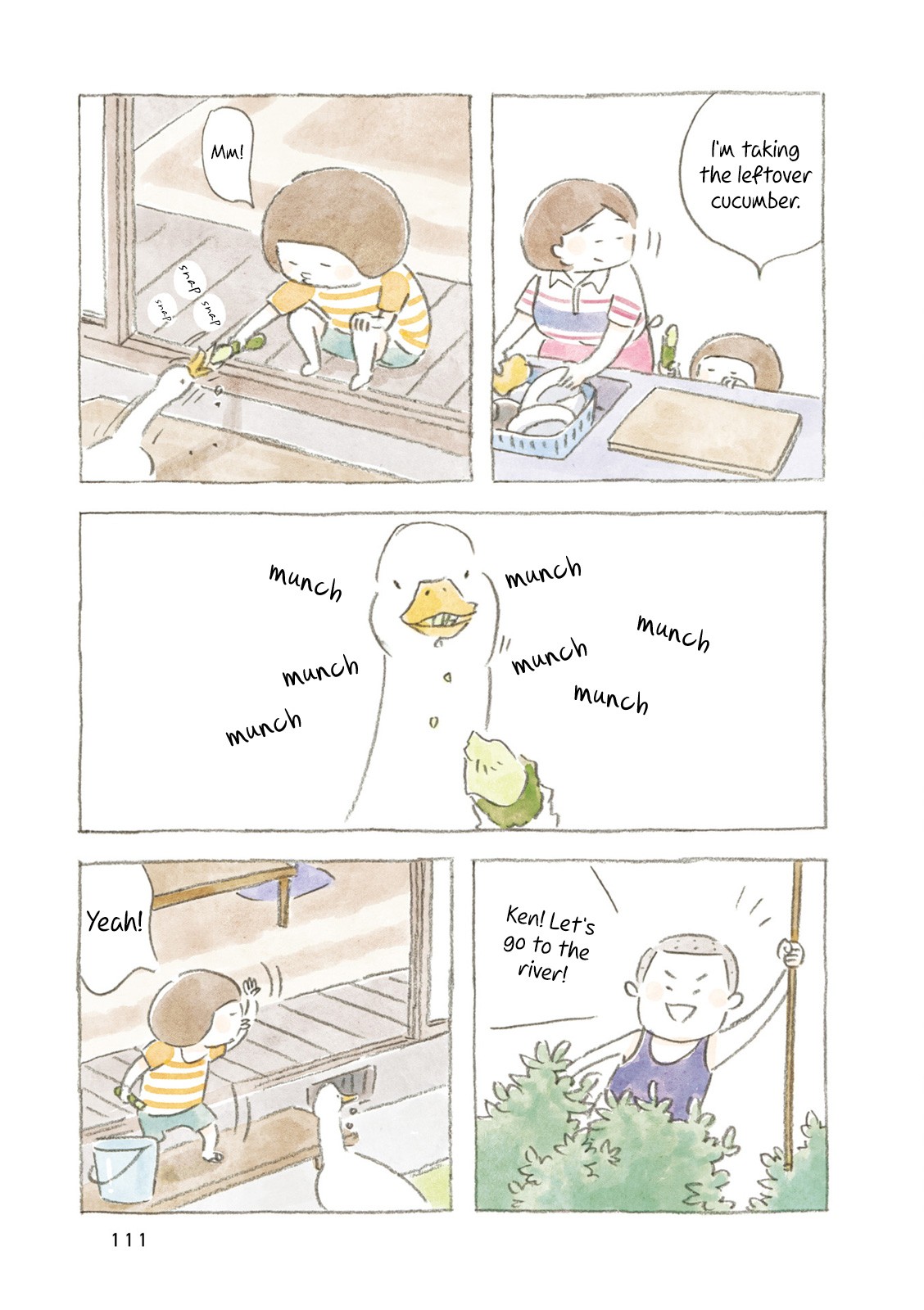 Little Ken and a Cat. Sometimes a Duck Chapter 13 page 3 - Chapter 13: The Crabs and the Duck