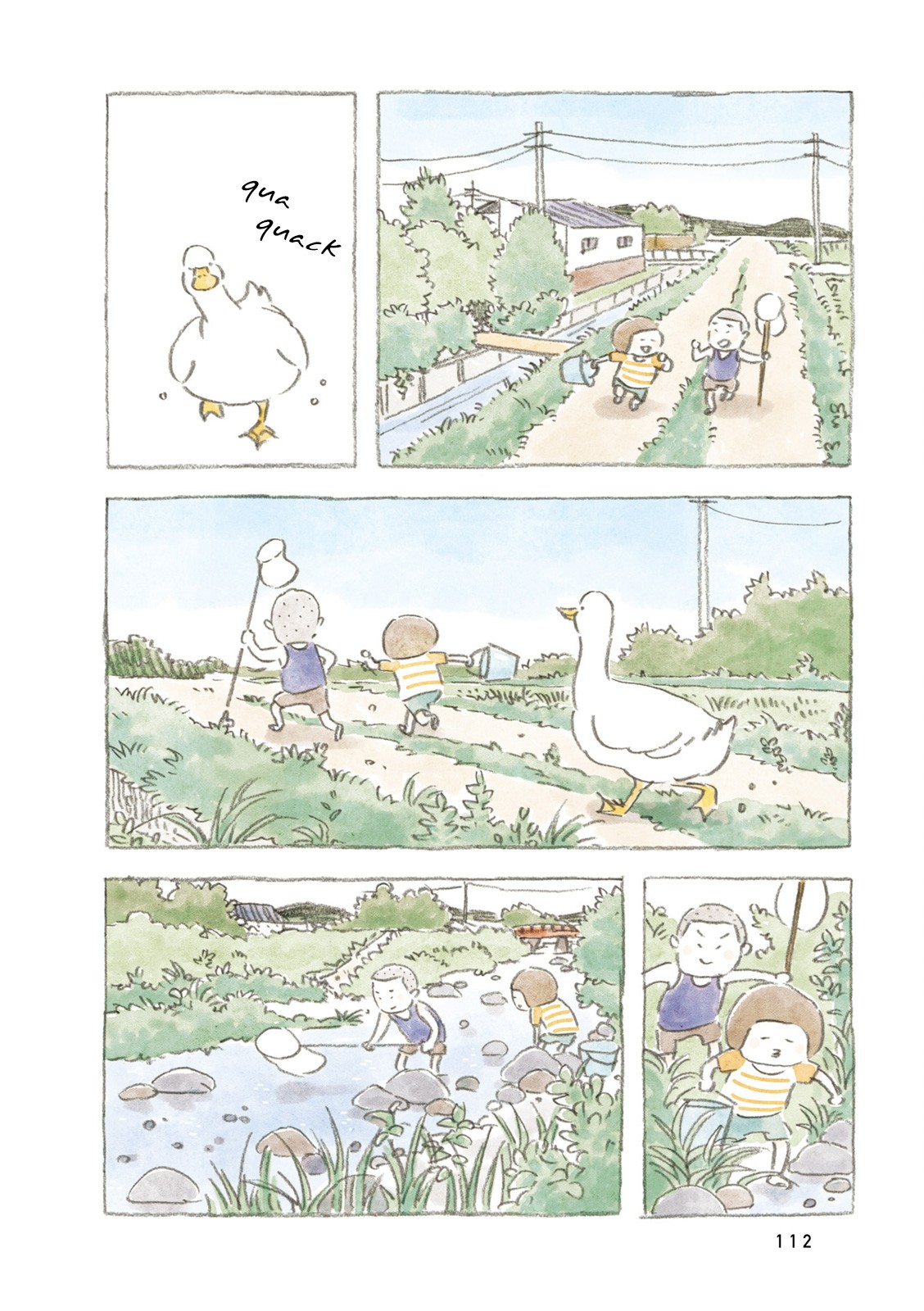 Little Ken and a Cat. Sometimes a Duck Chapter 13 page 4 - Chapter 13: The Crabs and the Duck
