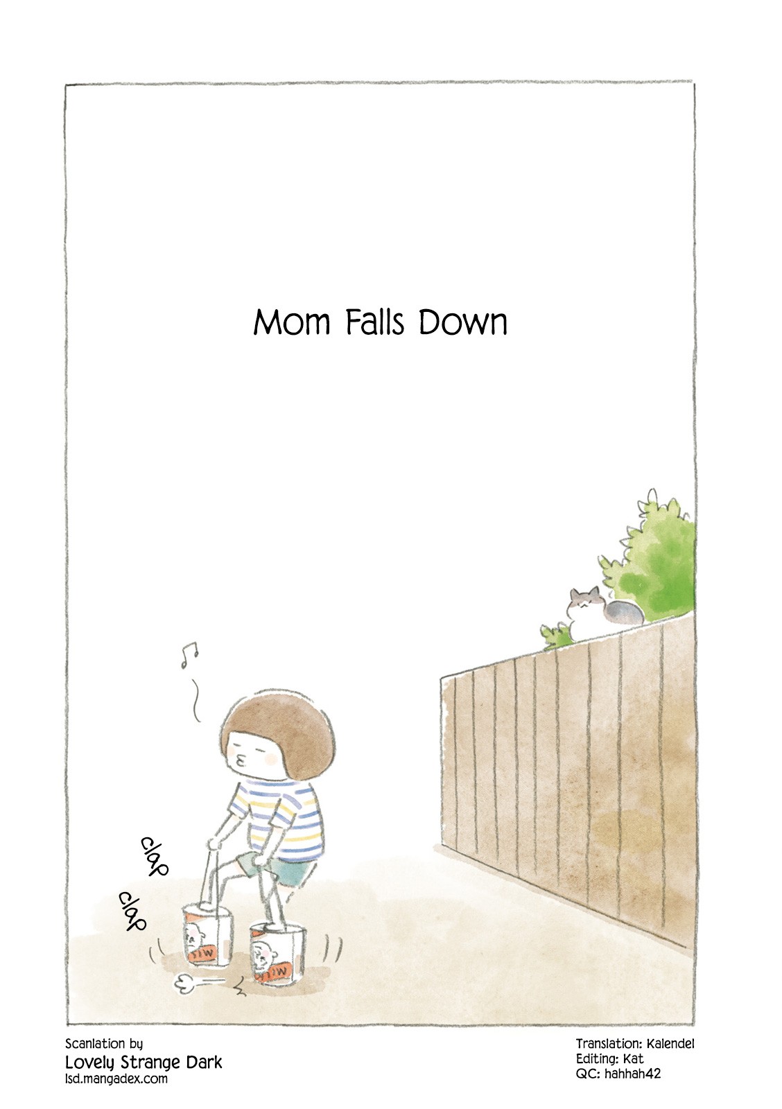 Little Ken and a Cat. Sometimes a Duck Chapter 16 page 1 - Chapter 16: Mom Falls Down