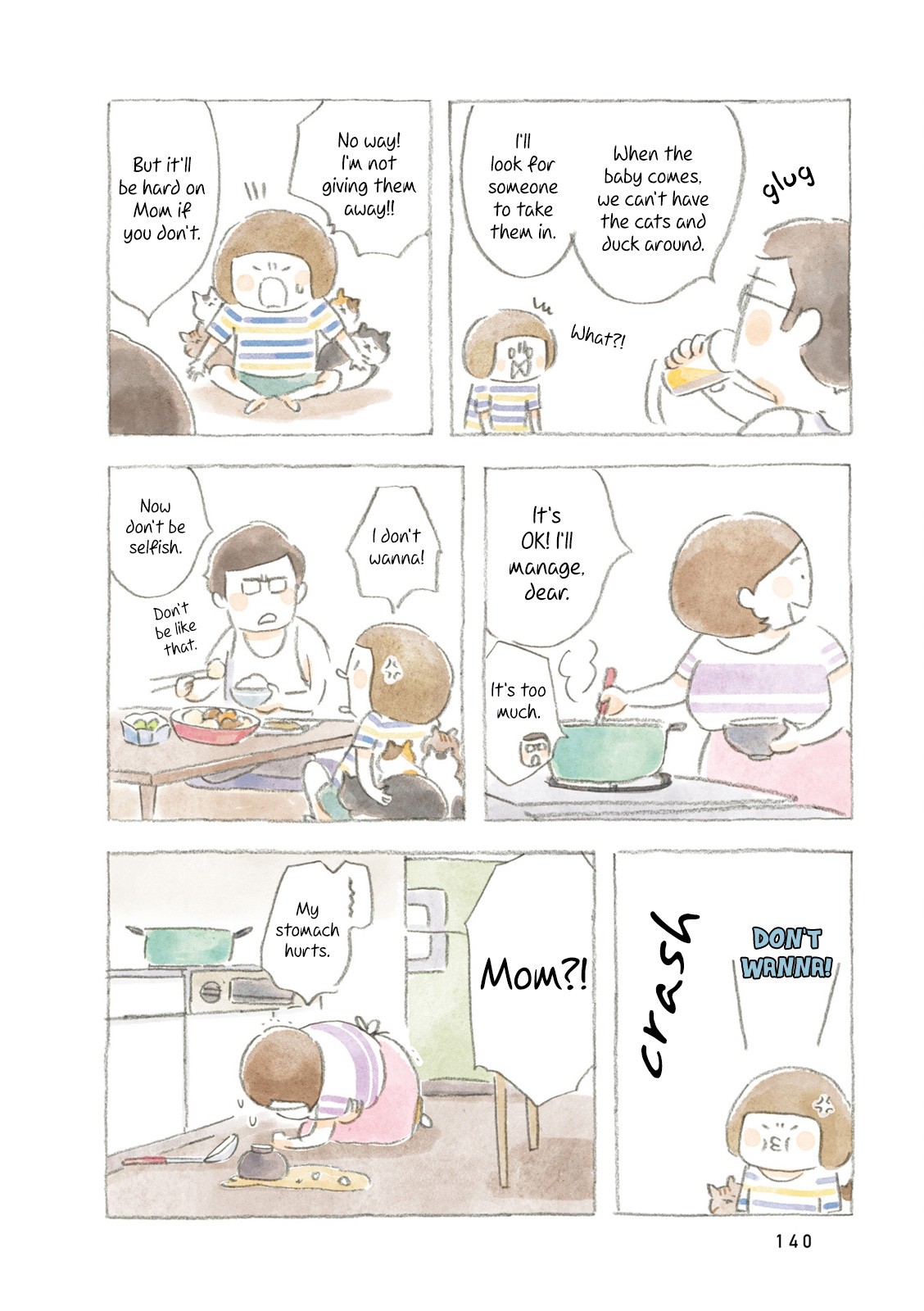 Little Ken and a Cat. Sometimes a Duck Chapter 16 page 6 - Chapter 16: Mom Falls Down