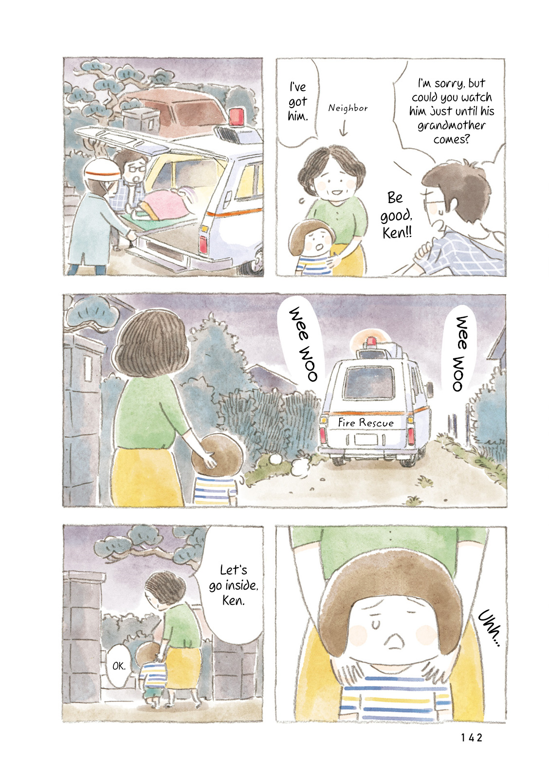 Little Ken and a Cat. Sometimes a Duck Chapter 16 page 8 - Chapter 16: Mom Falls Down