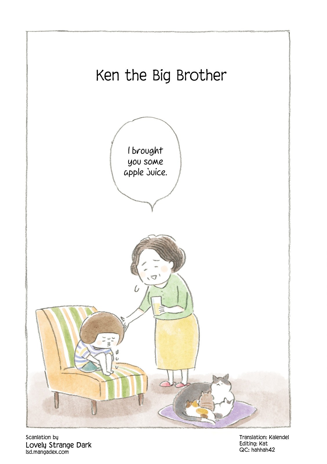 Little Ken and a Cat. Sometimes a Duck Chapter 17 page 1 - Chapter 17: Ken the Big Brother [END]