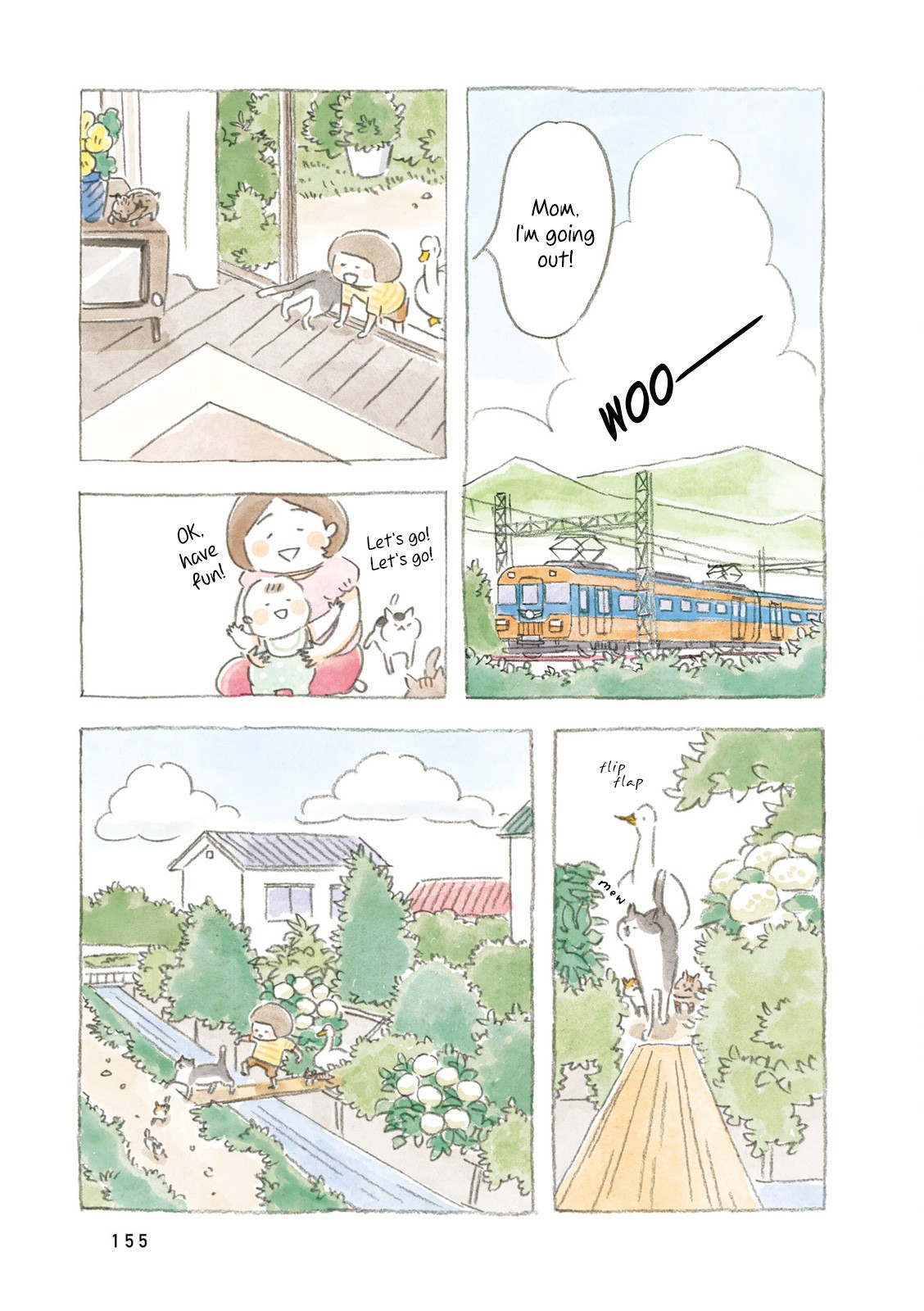 Little Ken and a Cat. Sometimes a Duck Chapter 17 page 13 - Chapter 17: Ken the Big Brother [END]