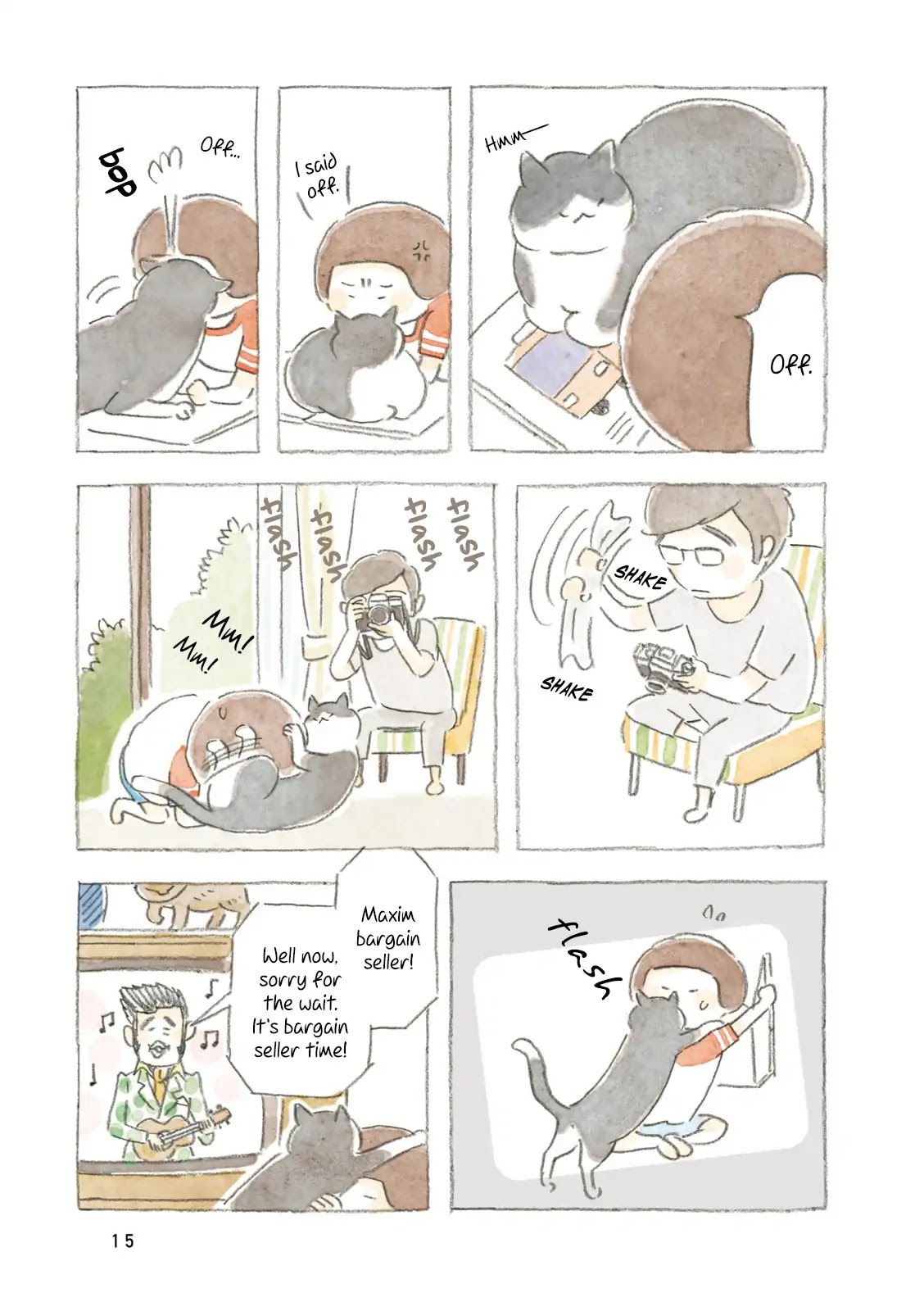 Little Ken and a Cat. Sometimes a Duck Chapter 2 page 3 - Chapter 2: Dad and His Camera
