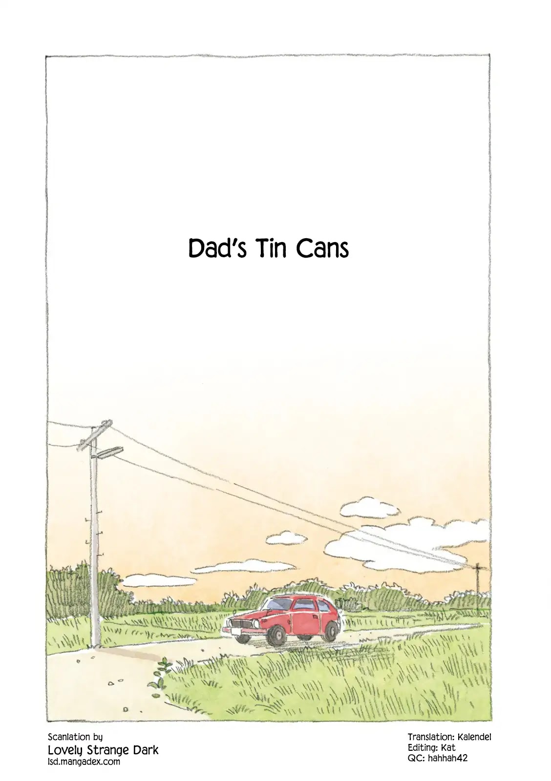 Little Ken and a Cat. Sometimes a Duck Chapter 3 page 1 - Chapter 3: Dad's Tin Cans