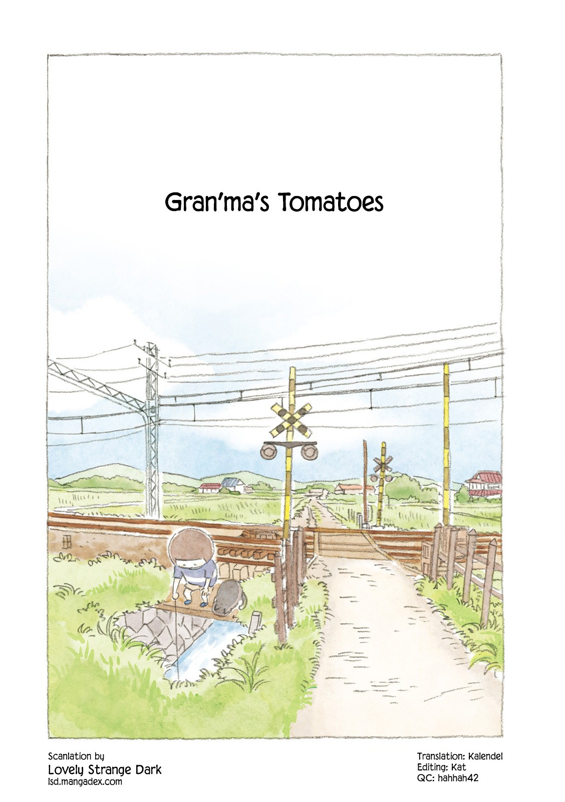 Little Ken and a Cat. Sometimes a Duck Chapter 6 page 1 - Chapter 6: Gran'ma's Tomatoes