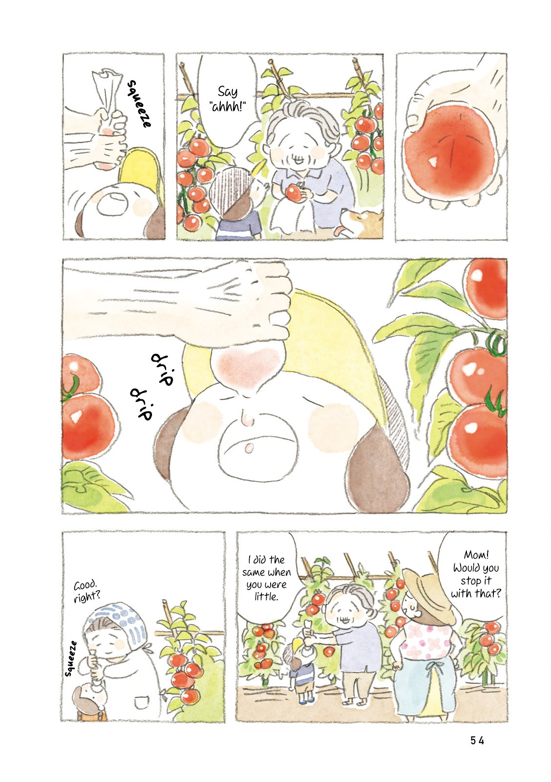 Little Ken and a Cat. Sometimes a Duck Chapter 6 page 6 - Chapter 6: Gran'ma's Tomatoes