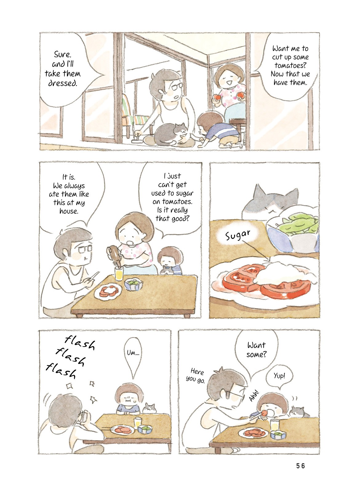 Little Ken and a Cat. Sometimes a Duck Chapter 6 page 8 - Chapter 6: Gran'ma's Tomatoes