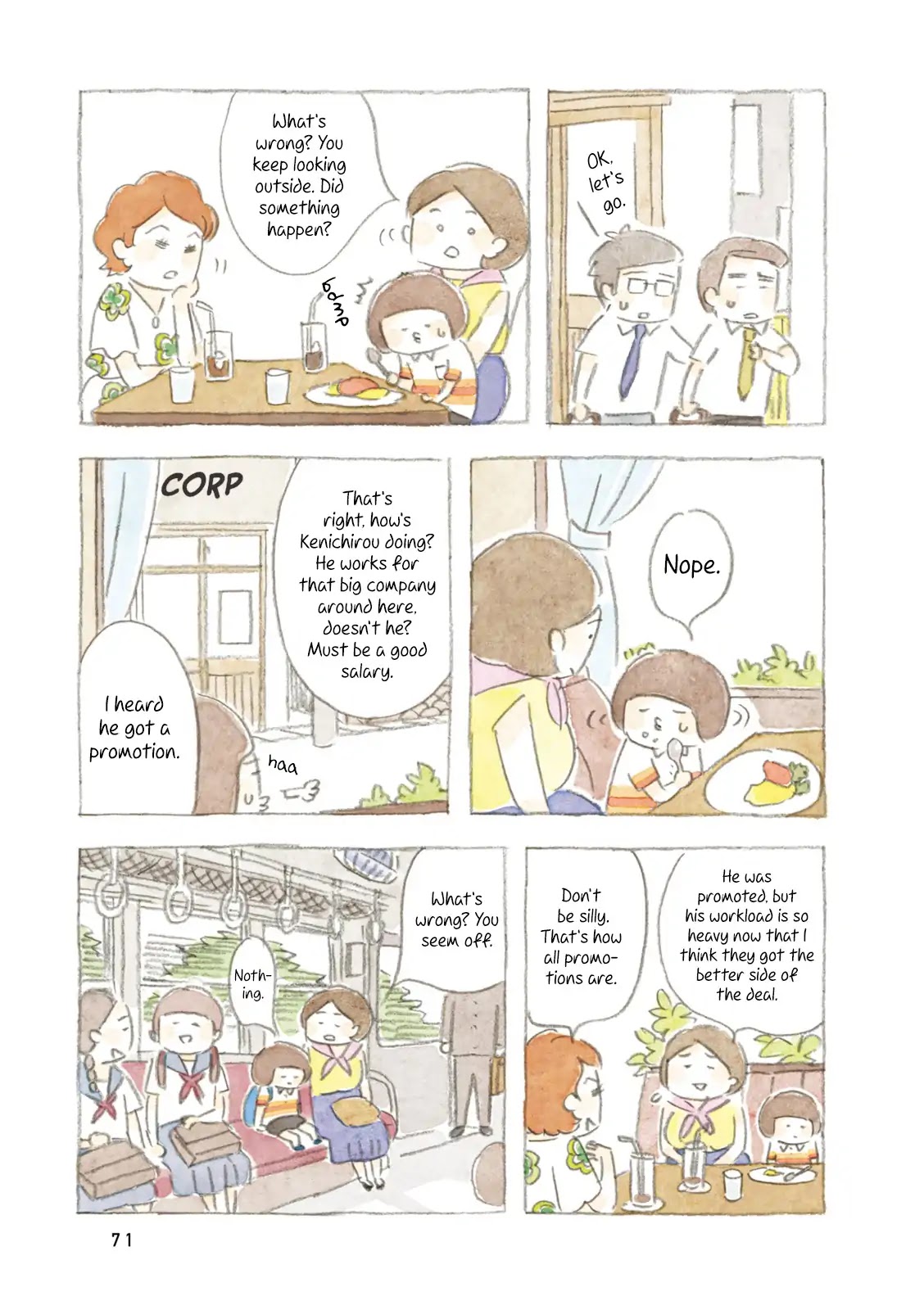 Little Ken and a Cat. Sometimes a Duck Chapter 8 page 7 - Chapter 8: A Working Dad