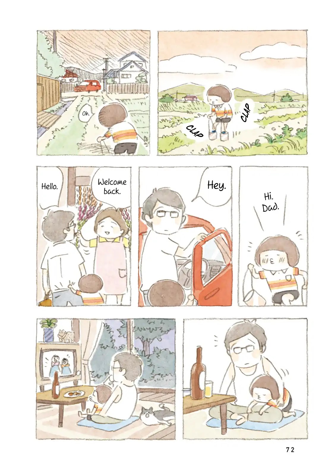 Little Ken and a Cat. Sometimes a Duck Chapter 8 page 8 - Chapter 8: A Working Dad
