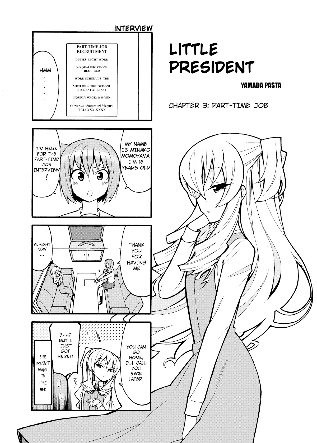 Little President Chapter 3 page 1 - Chapter 3: Part-Time Job