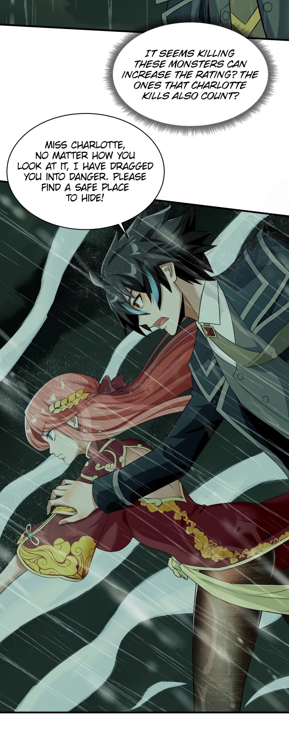 Little Tyrant Doesn't Want to Meet with a Bad End Chapter 35 page 39 - Chapter 35: Leave Your Back To Me!