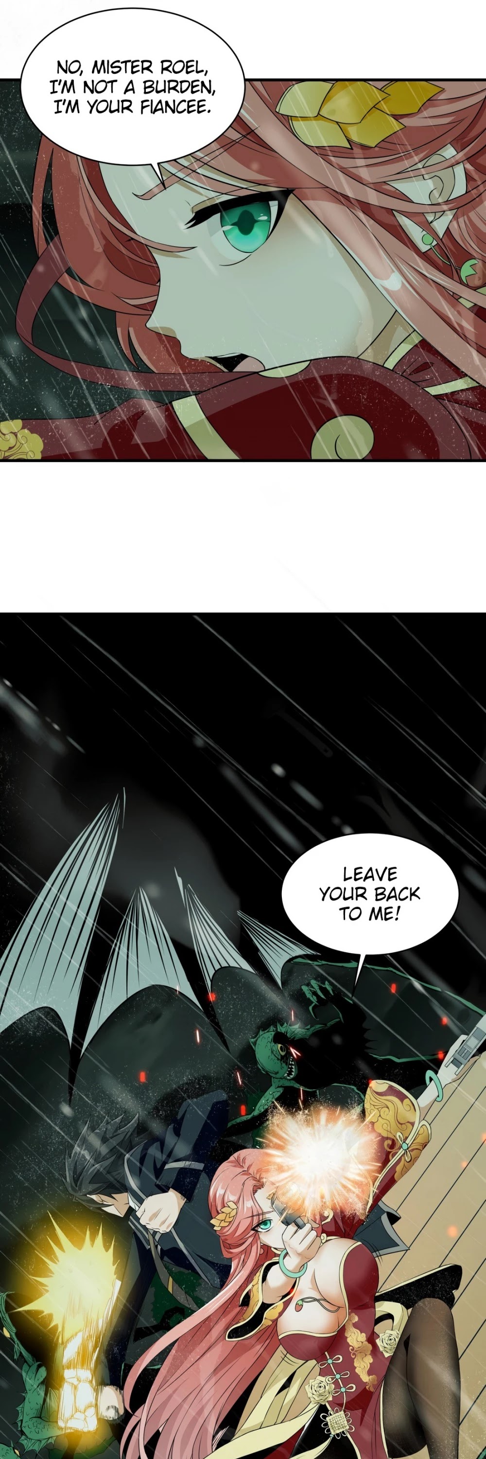 Little Tyrant Doesn't Want to Meet with a Bad End Chapter 35 page 40 - Chapter 35: Leave Your Back To Me!