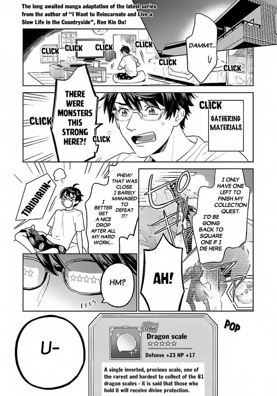 Living a Carefree Life Collecting Raw Materials in Another World Chapter 1 page 2 - Chapter 1
