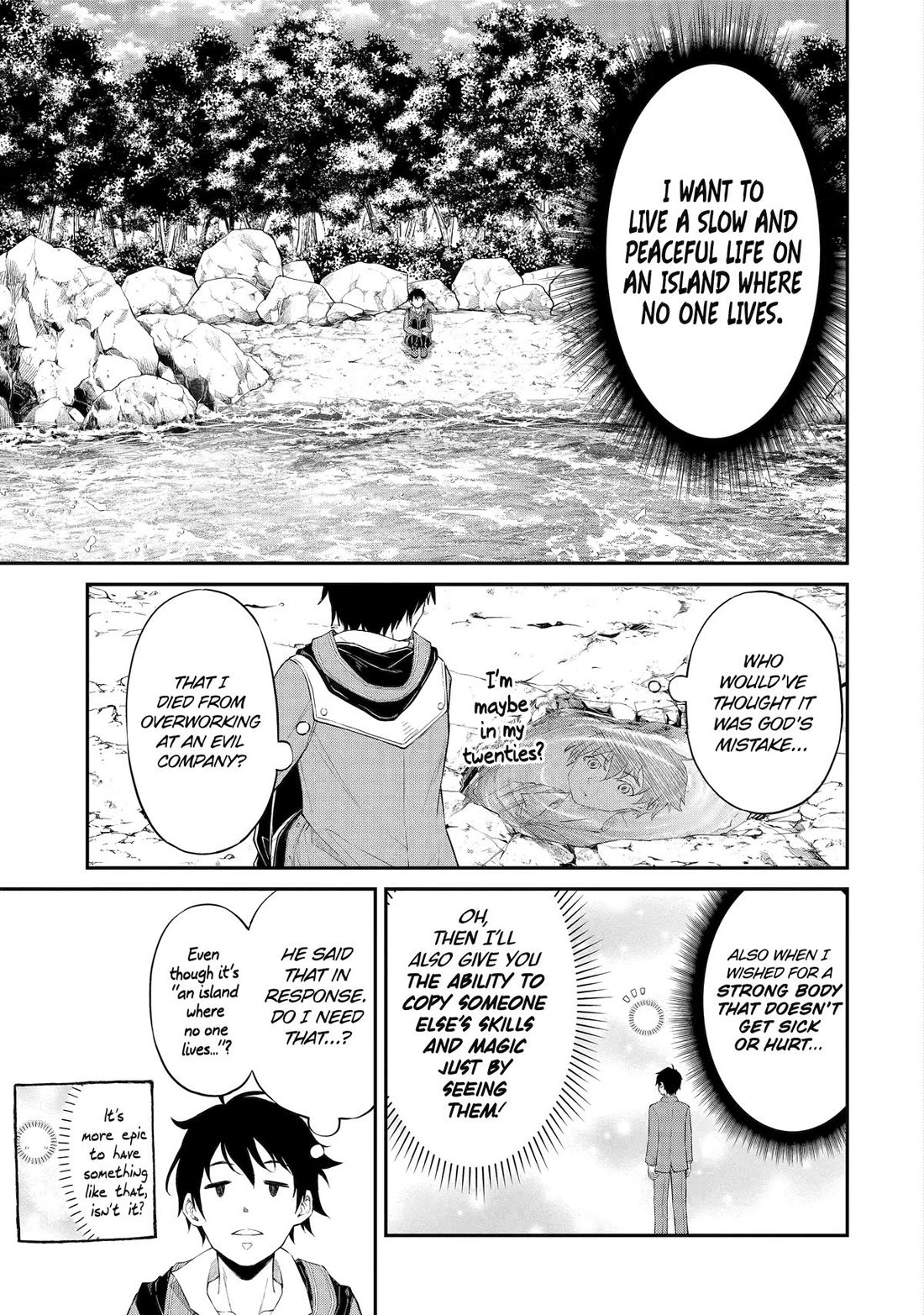 Living a Laid-Back Second Life on the Island of the Strongest Species Chapter 1 page 8 - Chapter 1