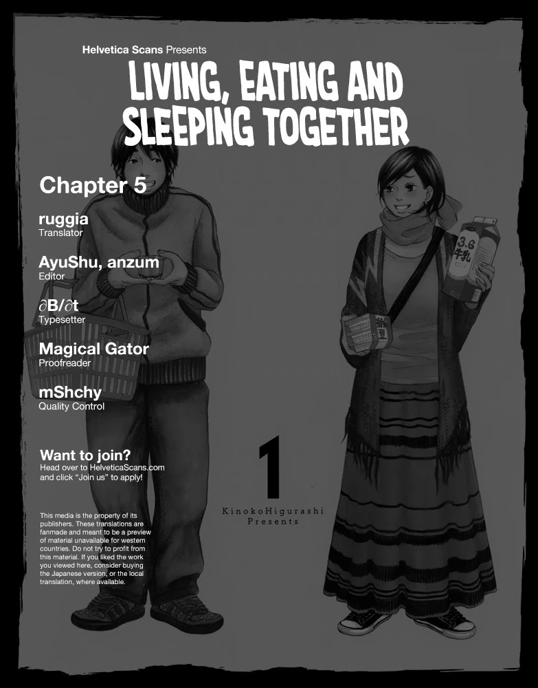 Living, Eating and Sleeping Together Chapter 5 page 1 - Chapter 5: Ikuta-san’s Story