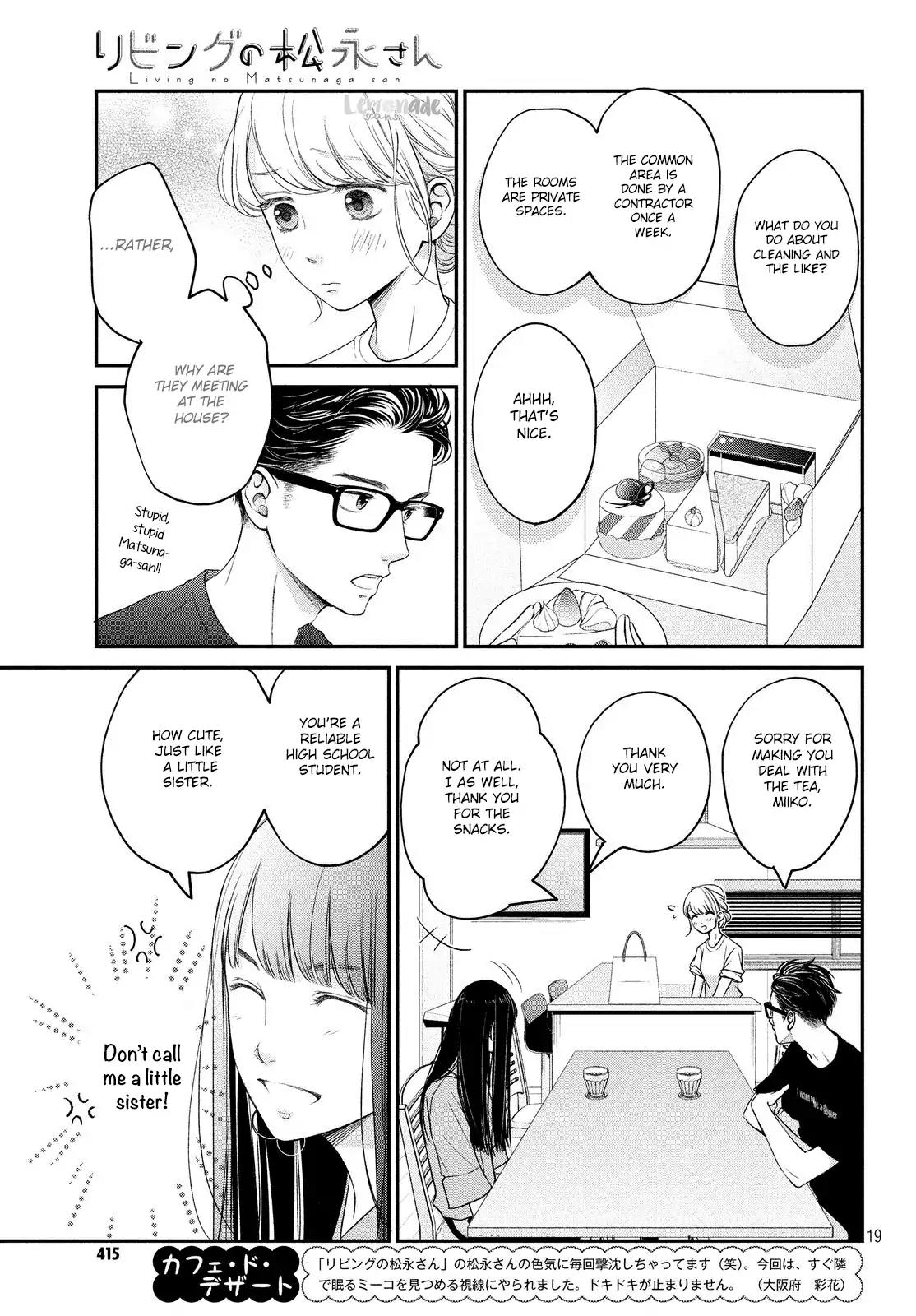Living no Matsunaga-san Chapter 11 page 19 - Chapter 11: Room 11