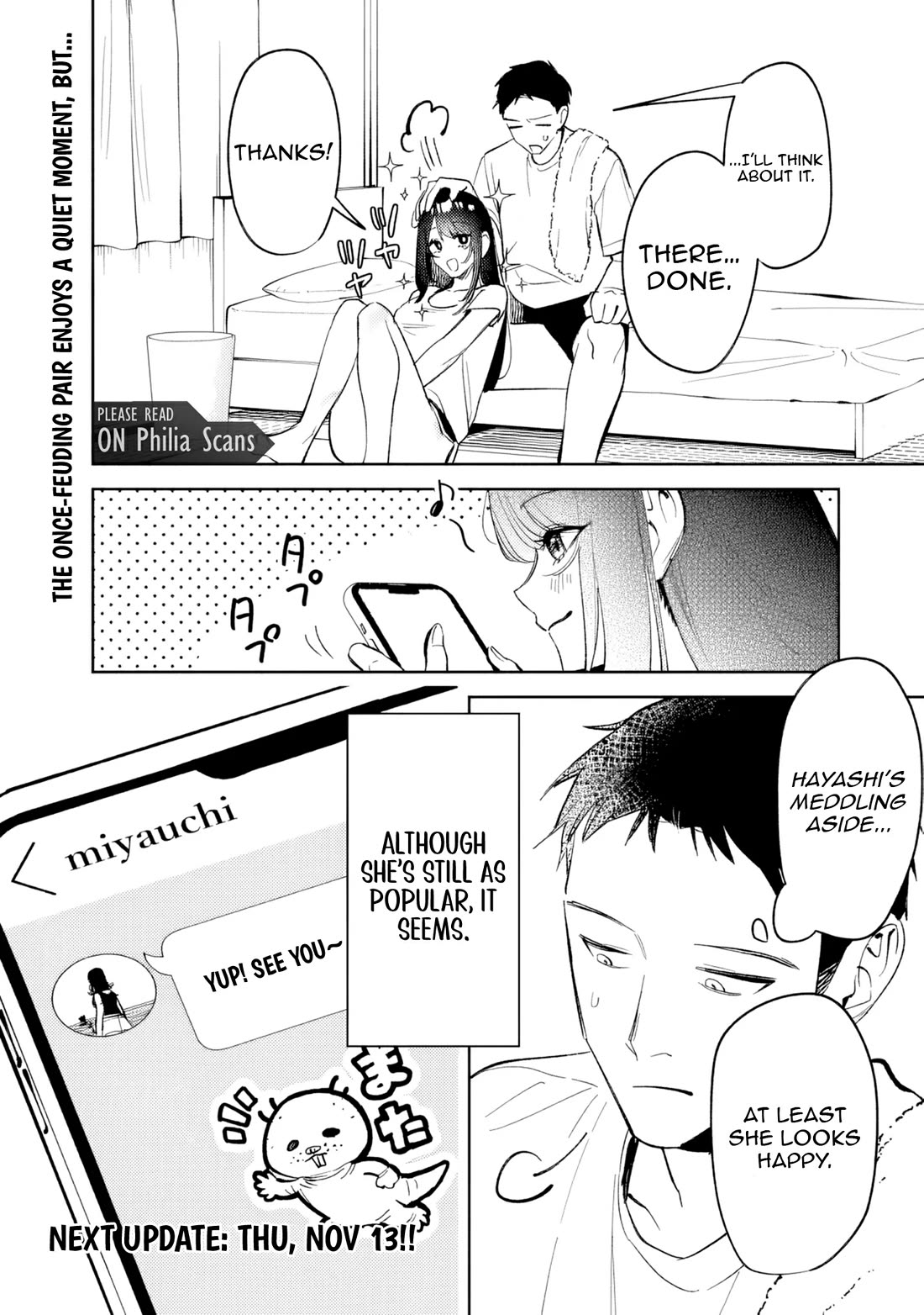 Living Together with the Queen from My High School Days Who was Arrogant, Surprisingly isn't That Uncomfortable Chapter 24 page 18 - Chapter 24