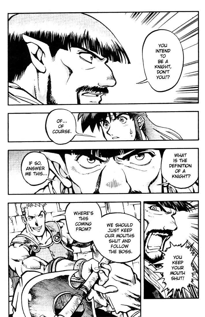 Lodoss Tousenki: Eiyuu Kishiden Chapter 13 page 14 - Chapter 13: Laina's Decision. Spark's Decision