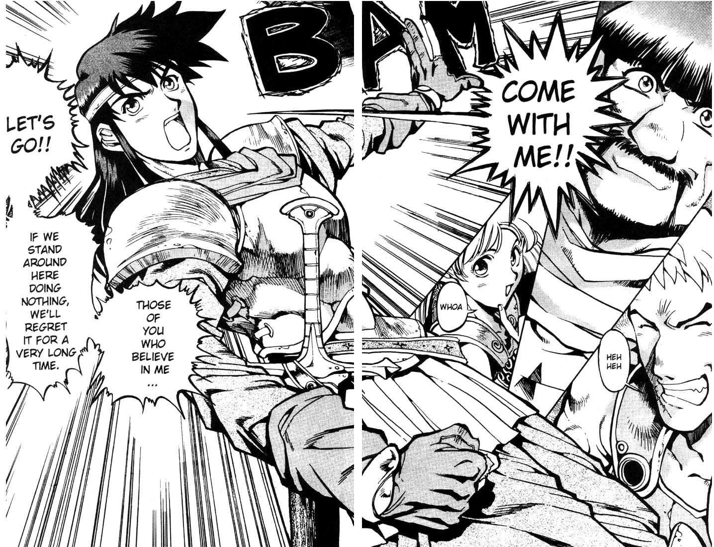 Lodoss Tousenki: Eiyuu Kishiden Chapter 13 page 21 - Chapter 13: Laina's Decision. Spark's Decision