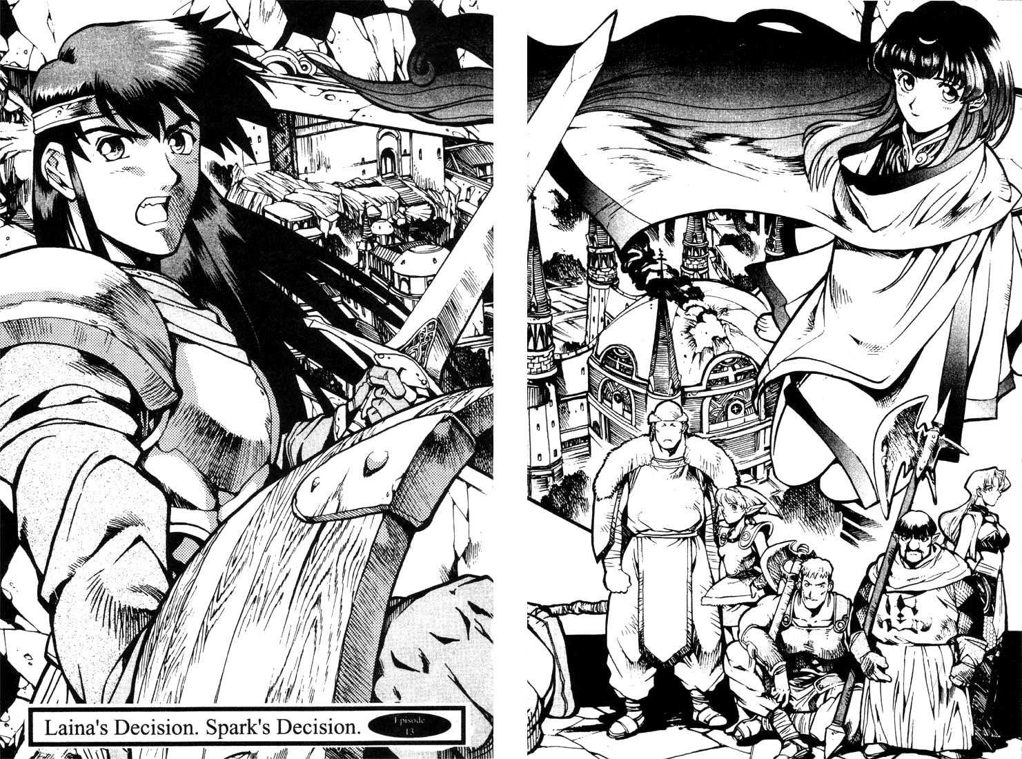 Lodoss Tousenki: Eiyuu Kishiden Chapter 13 page 6 - Chapter 13: Laina's Decision. Spark's Decision