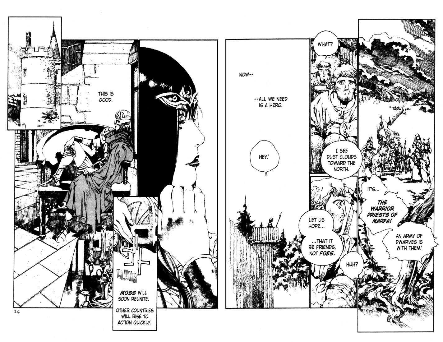 Lodoss Tousenki: Pharis no Seijo Chapter 2.1-1 page 14 - Vol.02 Chapter 1 : Part 1
