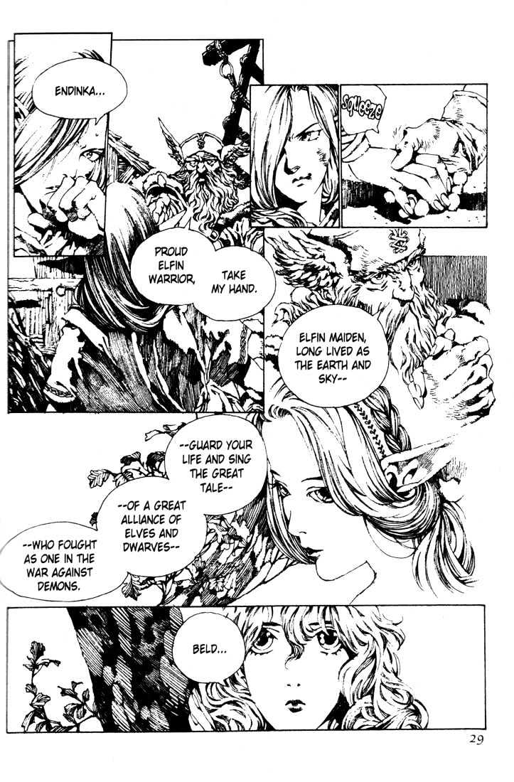 Lodoss Tousenki: Pharis no Seijo Chapter 2.1-1 page 28 - Vol.02 Chapter 1 : Part 1