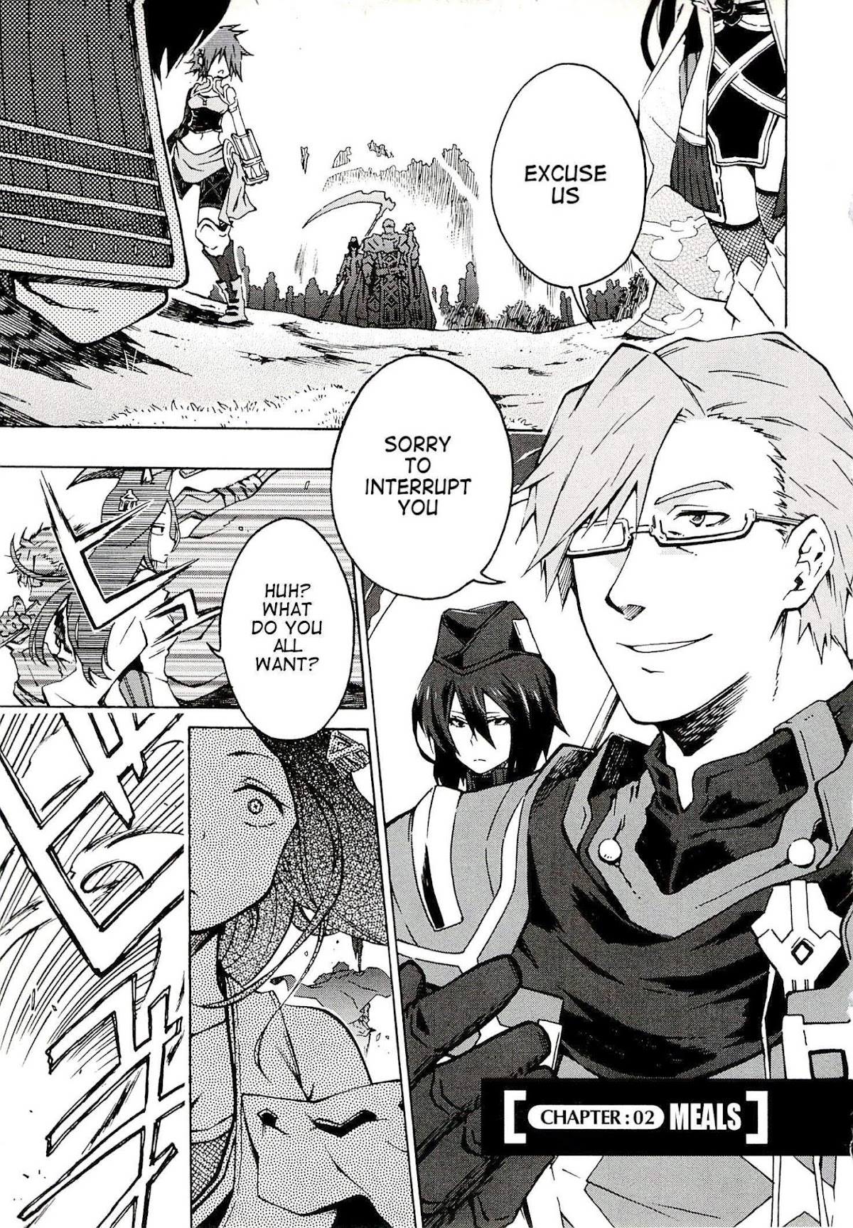 Log Horizon - Nishikaze no Ryodan Chapter 2 page 1 - Chapter 2: Meals