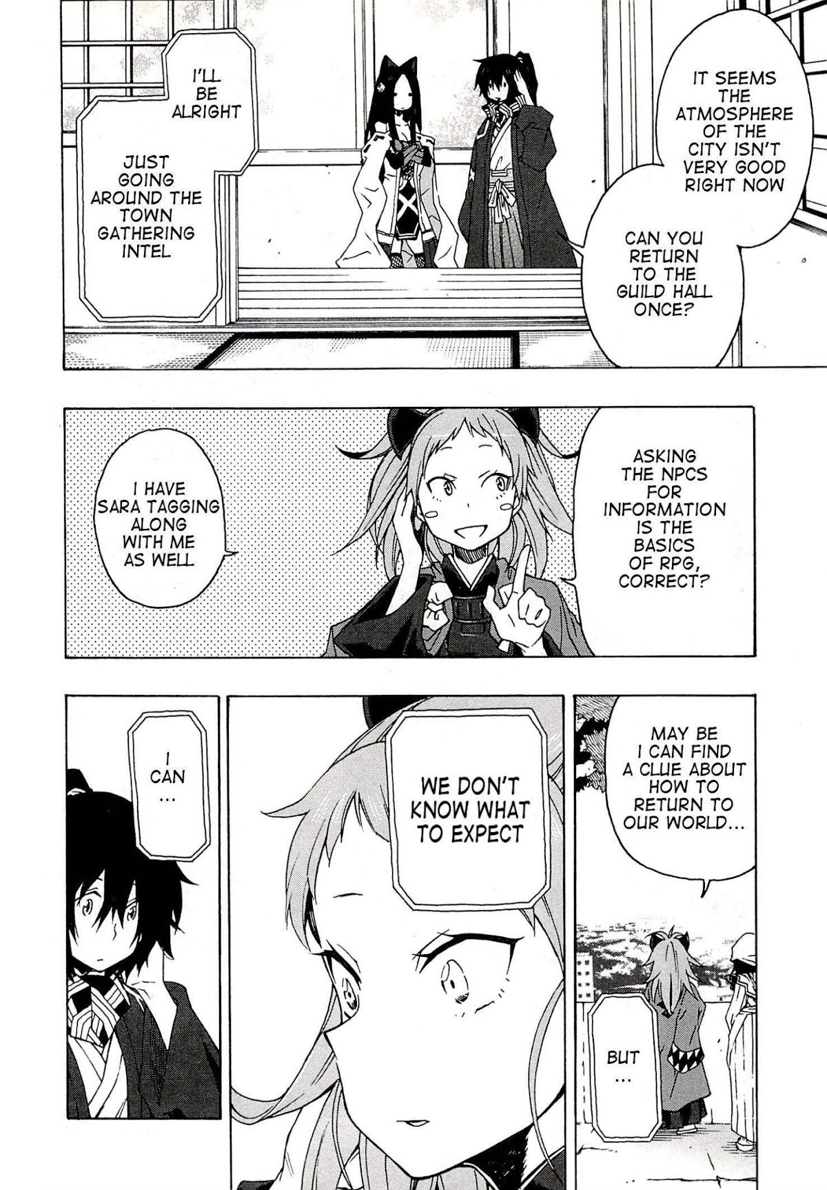 Log Horizon - Nishikaze no Ryodan Chapter 4 page 10 - Chapter 4: Anxiety