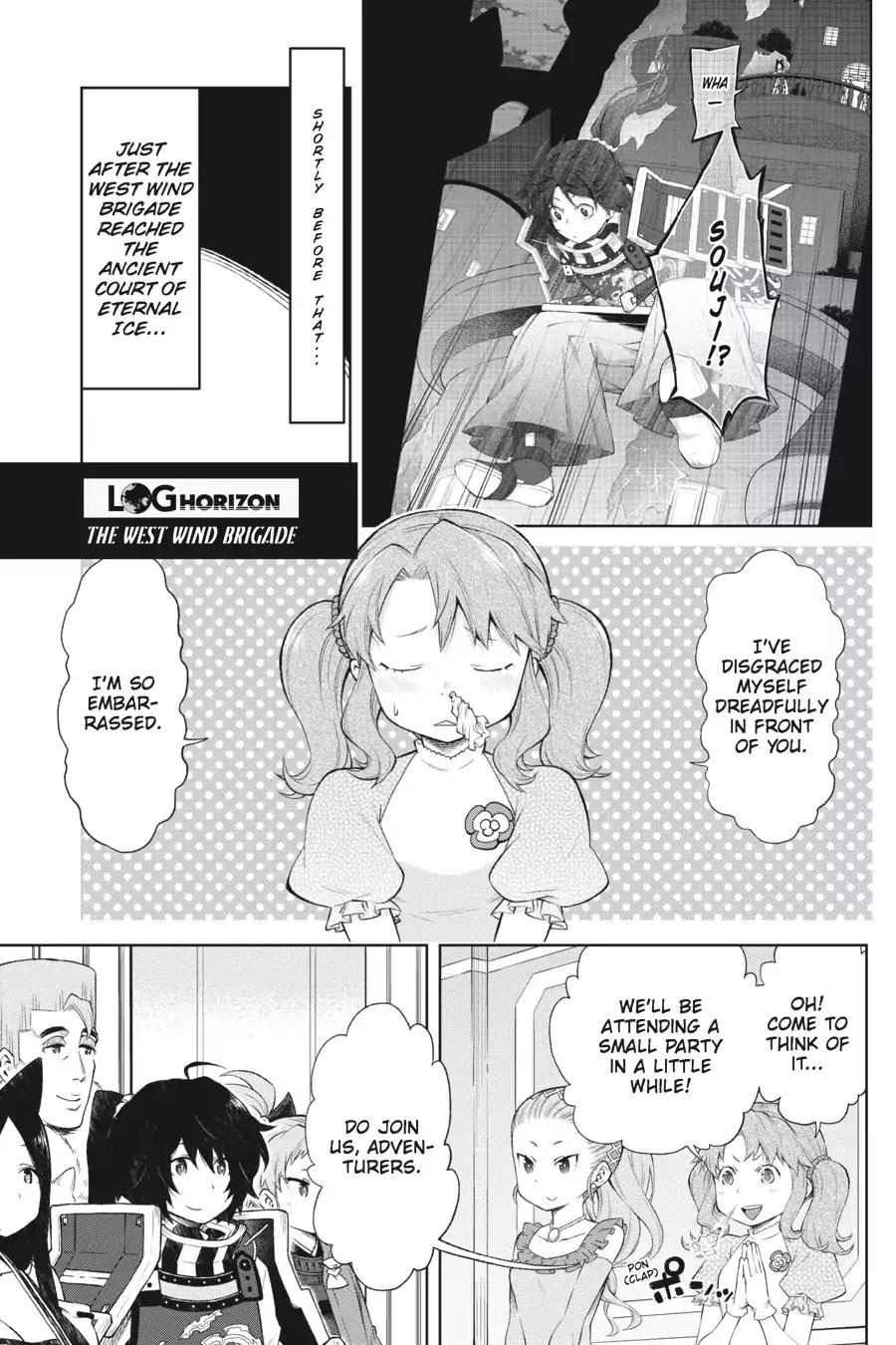 Log Horizon - Nishikaze no Ryodan Chapter 40.5 page 1 - Chapter 40.5: Wait Time...