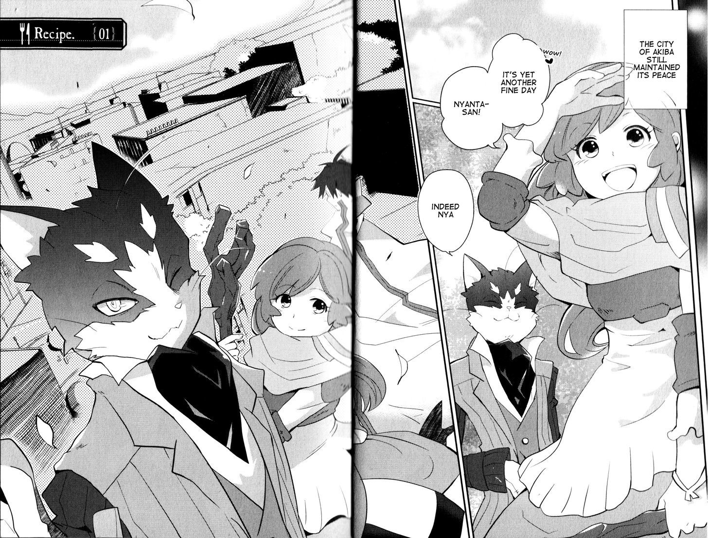 Log Horizon - Nyanta Hanchou Shiawase no Recipe Chapter 1 page 6 - Chapter 1 : Recipe. {01}