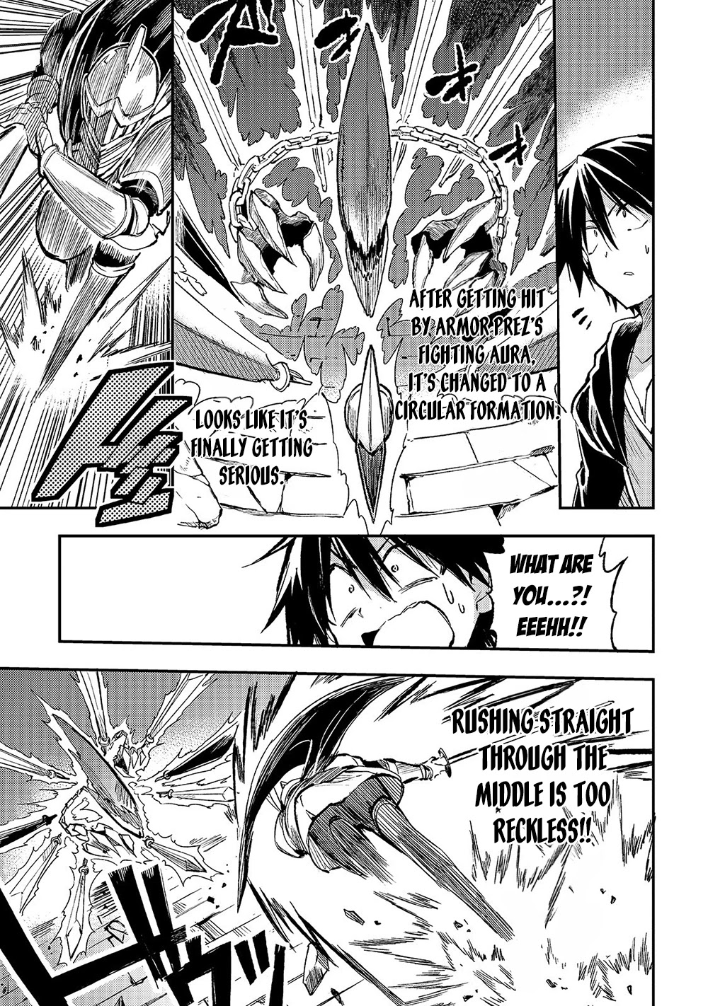 Lonely Attack on a Different World Chapter 46 page 8 - Chapter 46: The Ruthless Armor Prez