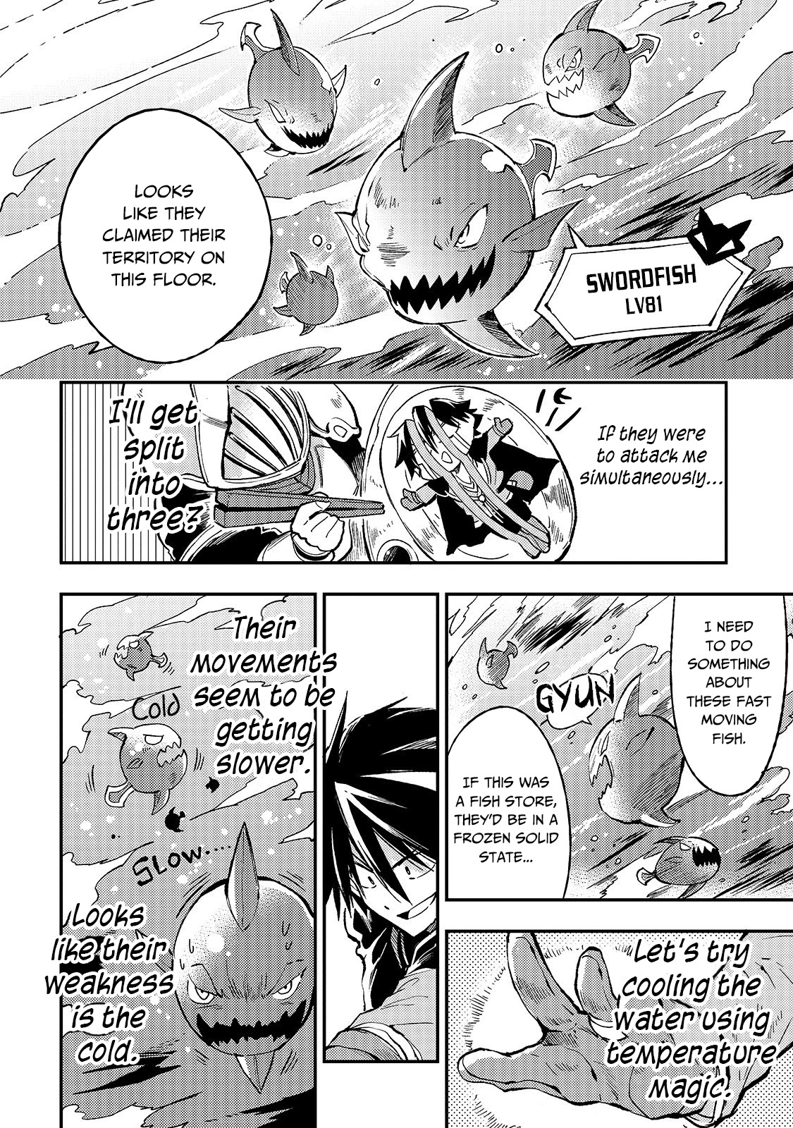 Lonely Attack on a Different World Chapter 49 page 13 - Chapter 49: I feel like I'll be the one who's gonna get turned into Sashimi!