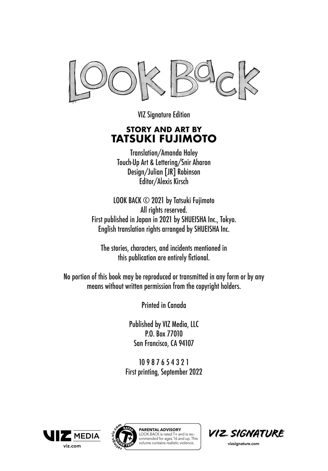Look Back Chapter 0 page 3 - Oneshot