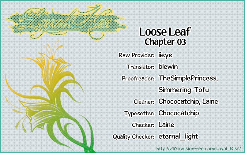 Loose Leaf Chapter 3 page 1 - Chapter 3
