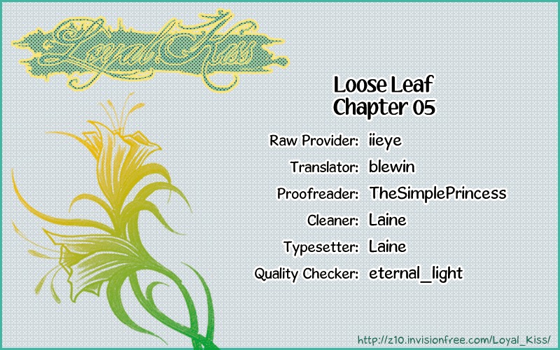 Loose Leaf Chapter 5 page 1 - Chapter 5