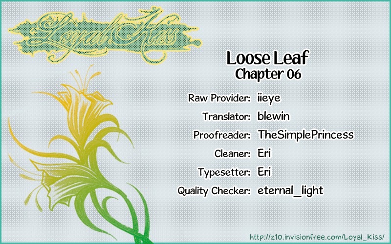 Loose Leaf Chapter 6 page 1 - Chapter 6