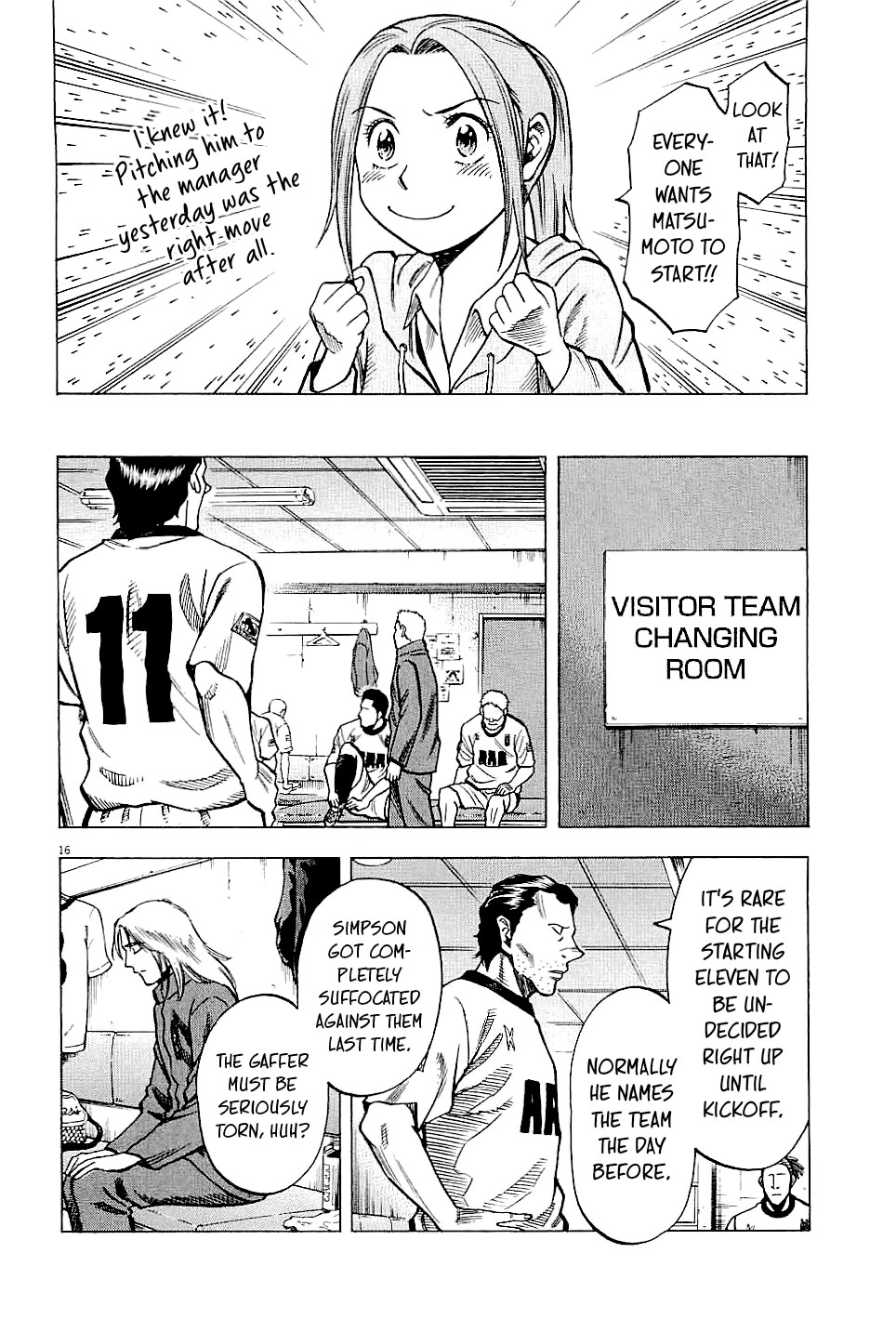Lost Man Chapter 83 page 16 - Chapter 83: Matsumoto in the Starting Eleven?