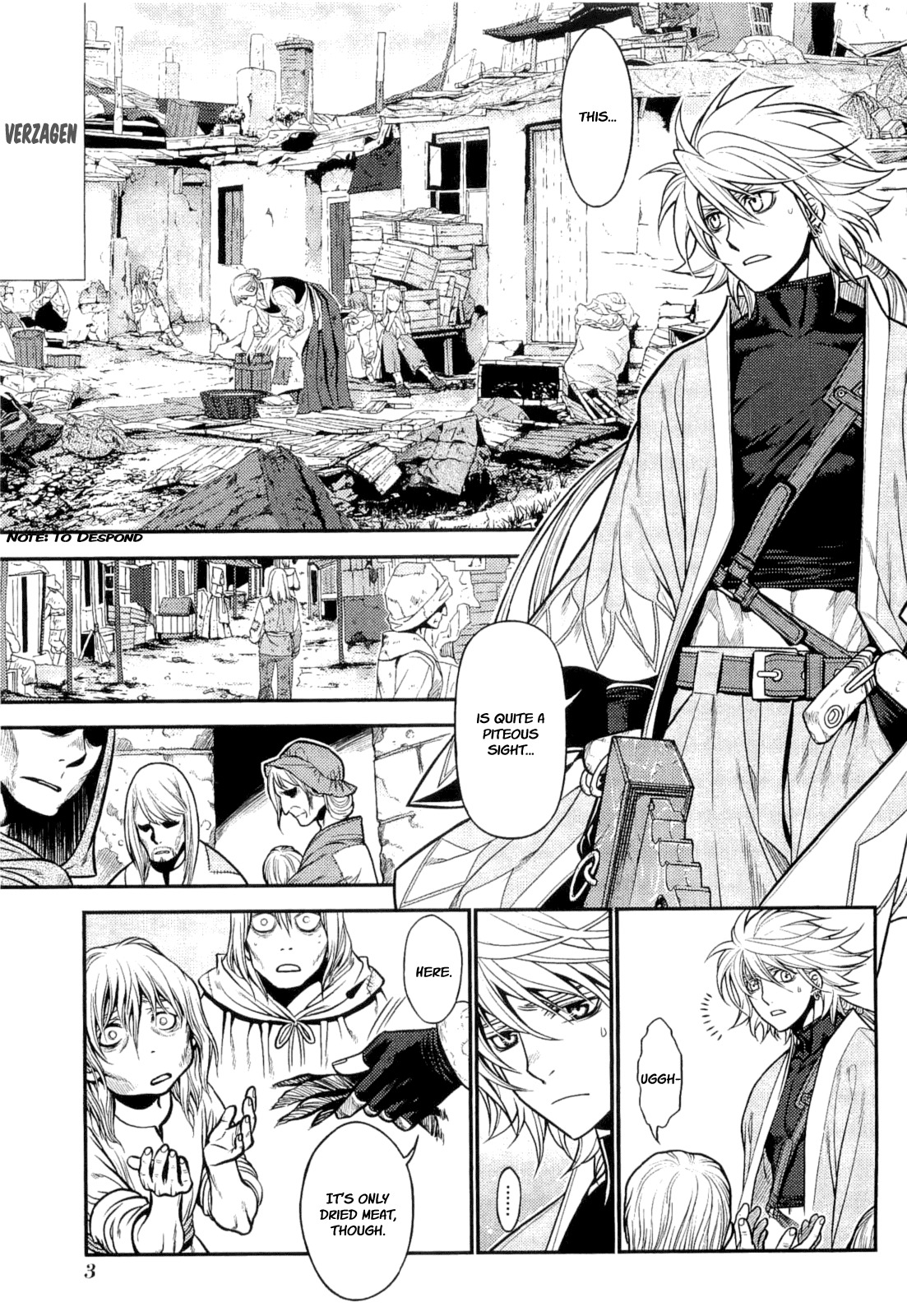 Lost Seven Chapter 6 page 5 - Chapter 6: Die Drei Glückskinder / The Three Sons of Fortune