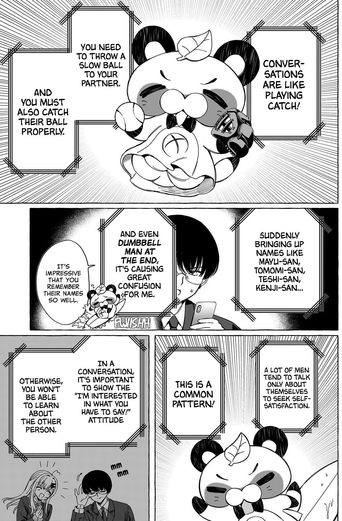 Love Agency Chapter 5 page 6 - Chapter 5: The 5 S's of Backchanneling