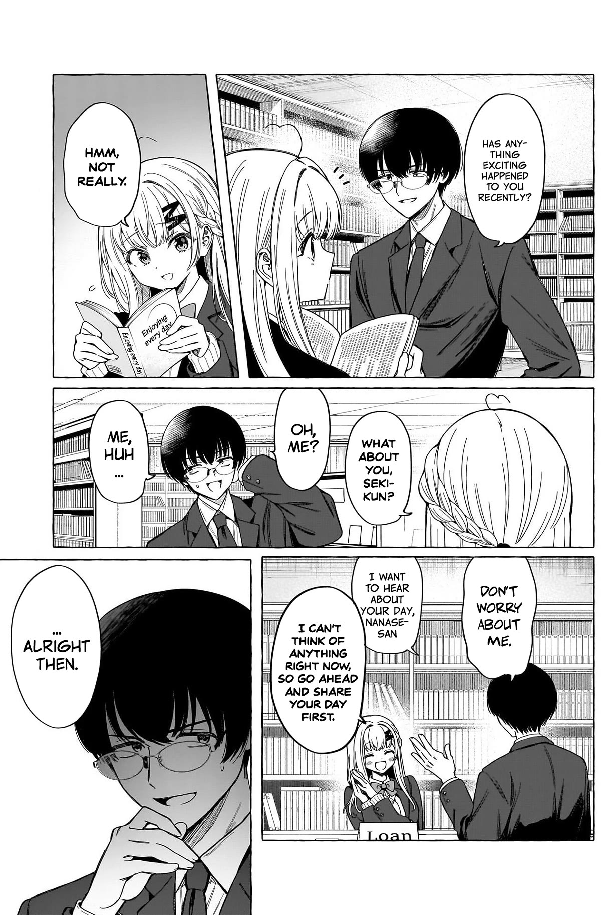 Love Agency Chapter 5 page 8 - Chapter 5: The 5 S's of Backchanneling