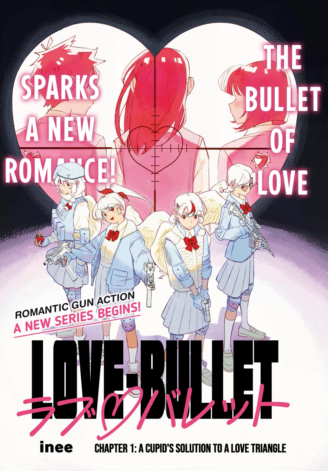 Love Bullet Chapter 0 page 1 - Chapter 0: A Cupid's Solution to a Love Triangle