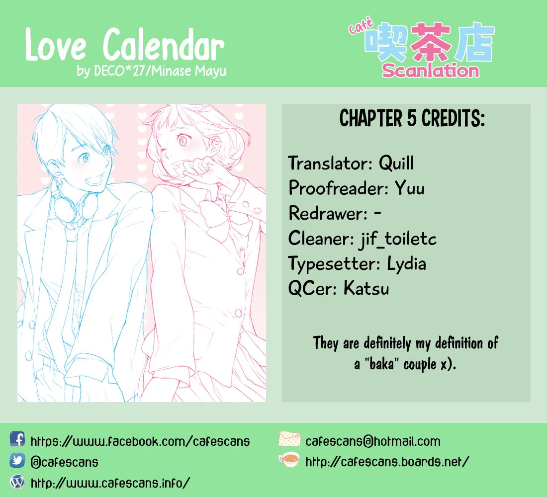 Love Calendar Chapter 5 page 1 - Chapter 5