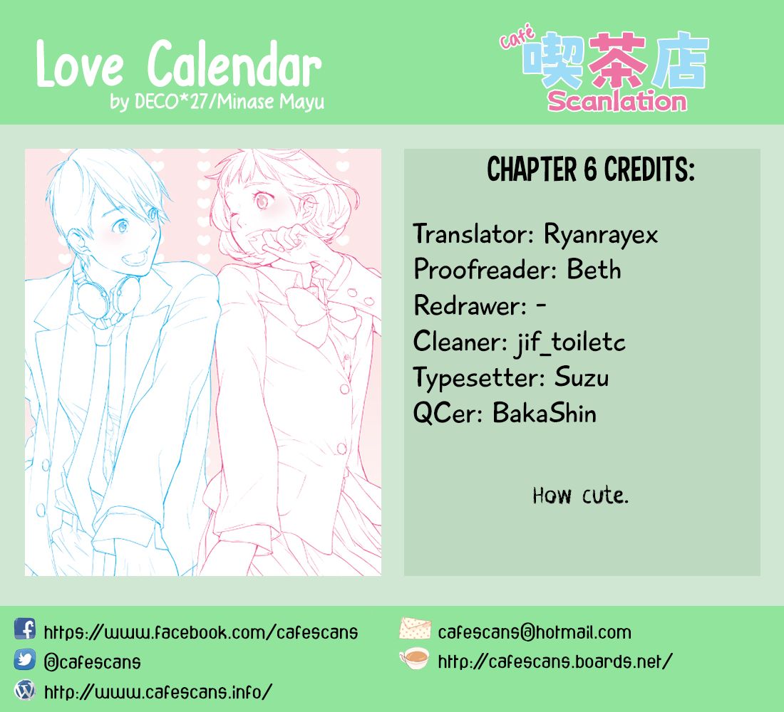 Love Calendar Chapter 6 page 1 - Chapter 6