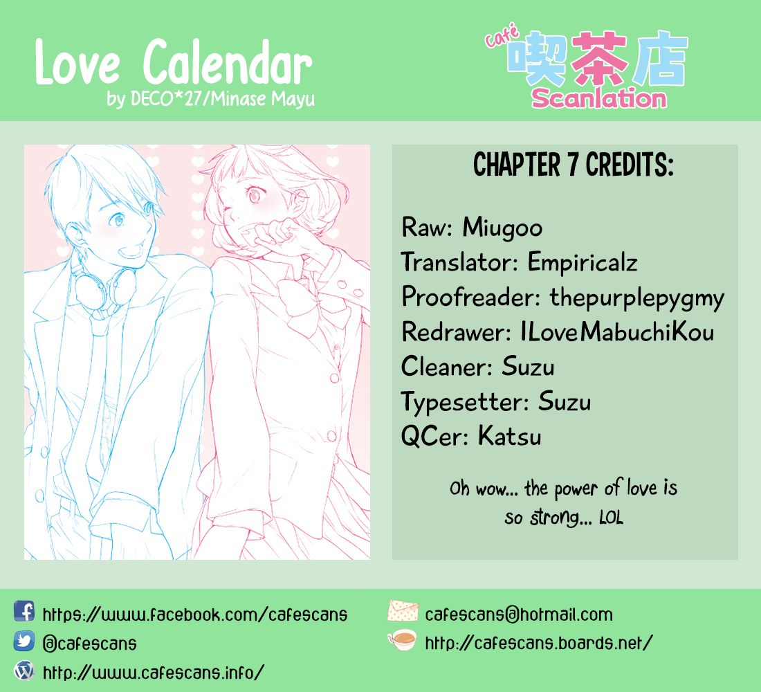 Love Calendar Chapter 7 page 1 - Chapter 7