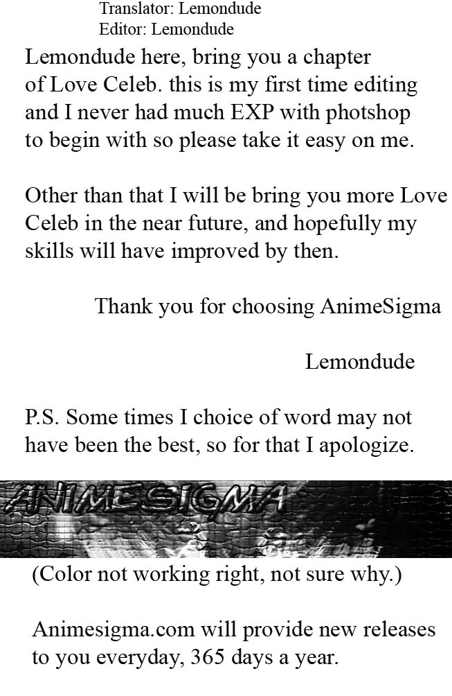 Love Celeb Chapter 16 page 1 - Chapter 16