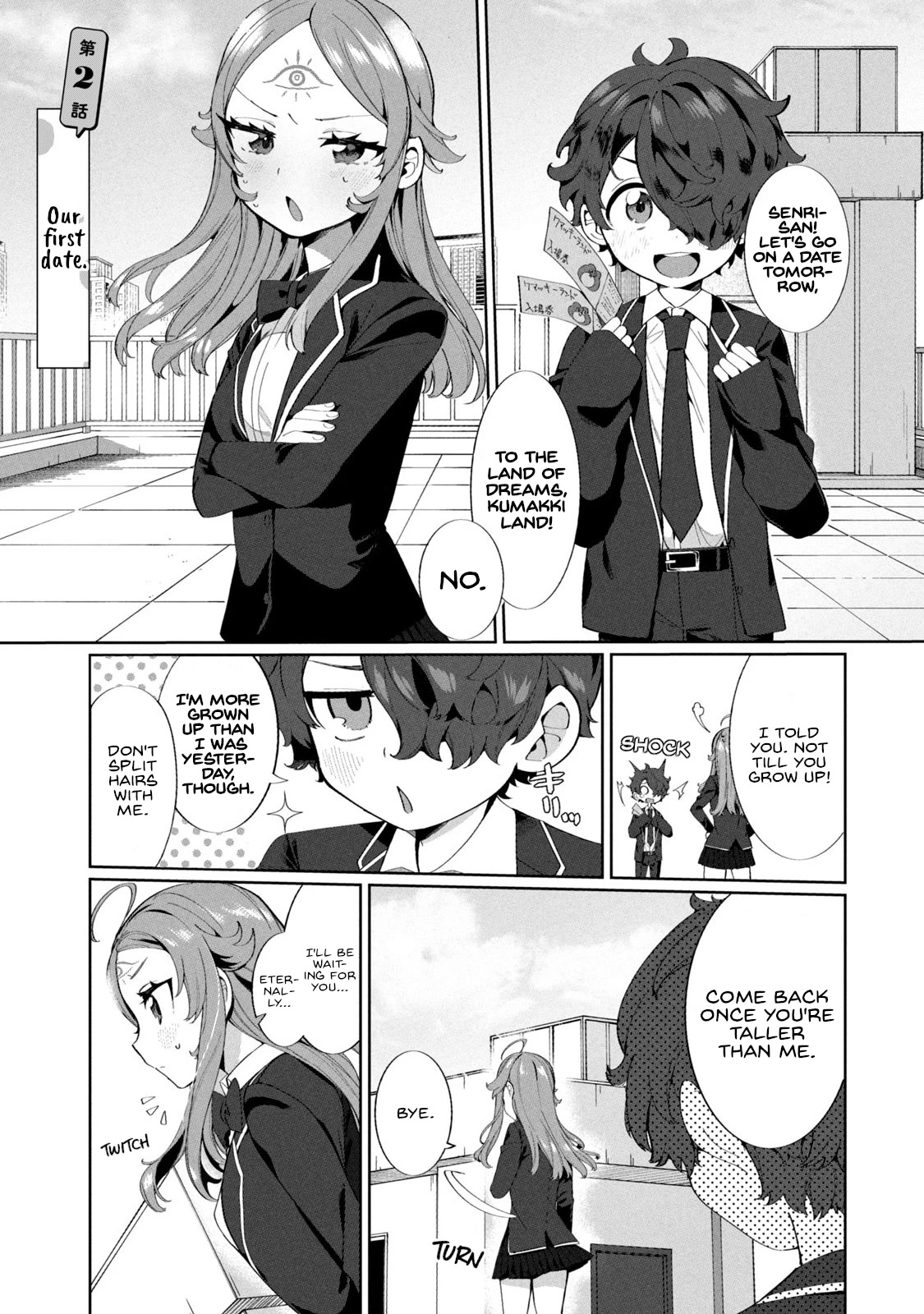 Love, Clairvoyance, and Adolescents Chapter 2 page 1 - Chapter 2: Our first date.