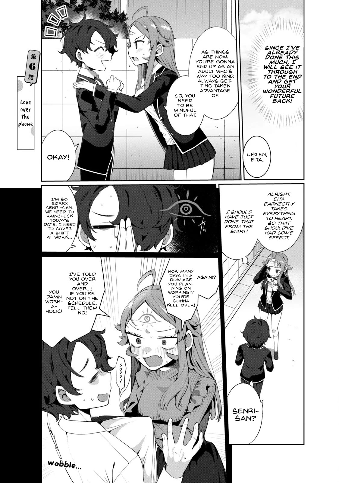 Love, Clairvoyance, and Adolescents Chapter 6 page 1 - Chapter 6: Love over the phone.