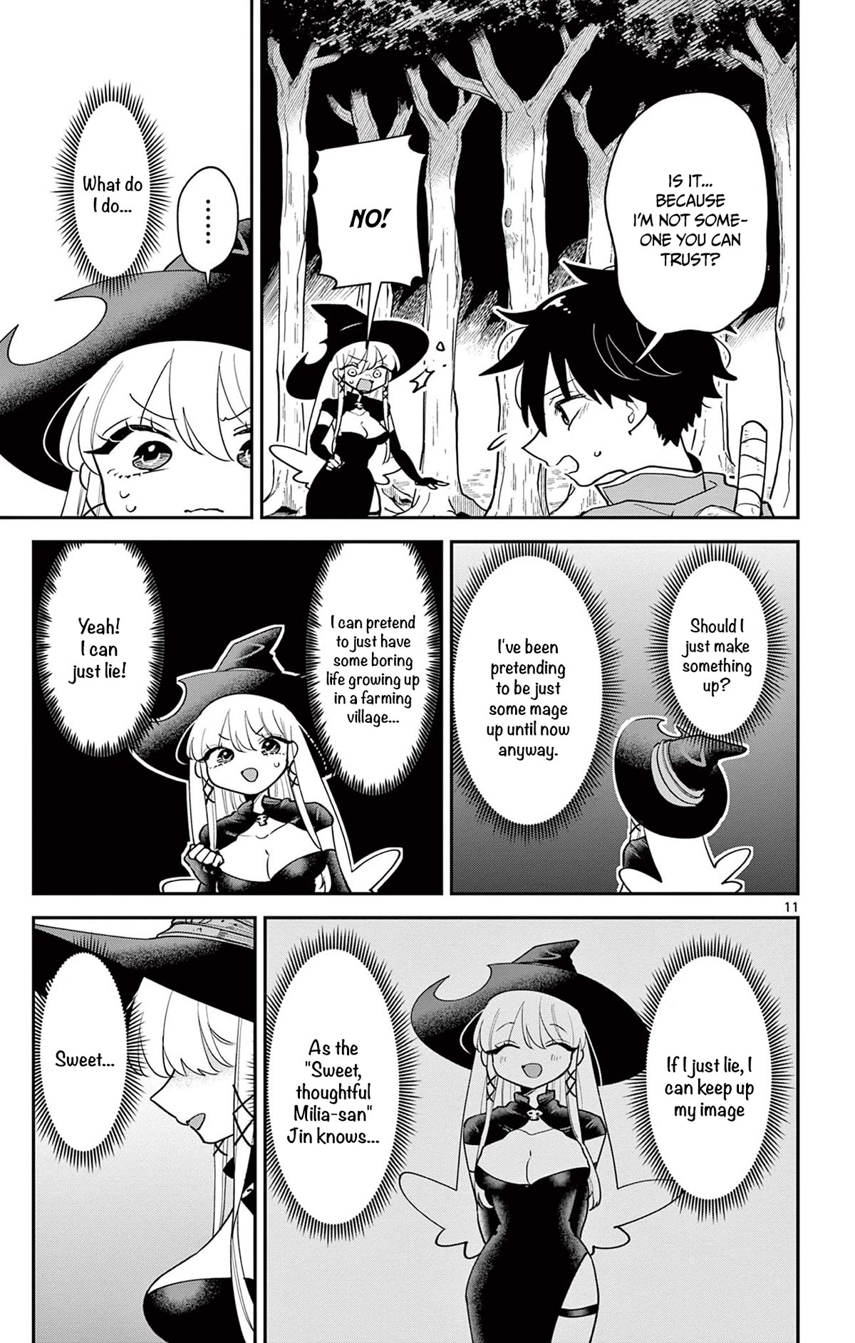 Love Comedy Quest Chapter 20 page 12 - Chapter 20: The father and witch's name.